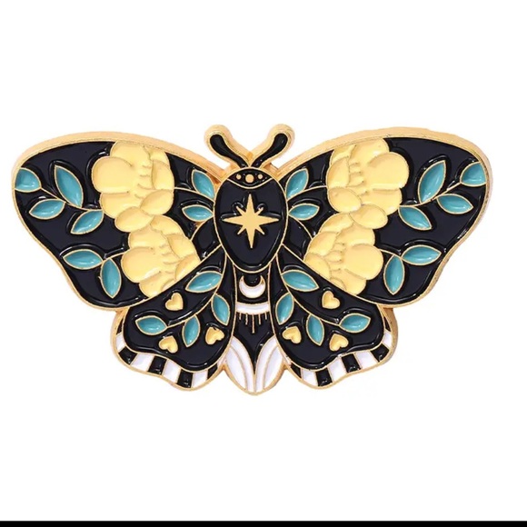 Moth Enamel Pin Set ( 5 pins) - Picture 5 of 6